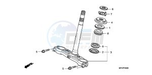 CB1000RC drawing STEERING STEM