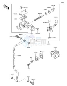 KX65 KX65AHF EU drawing Front Master Cylinder