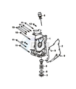 FIDDLE III 125I L5-L6 drawing CRANKCASE RIGHT / START MOTOR