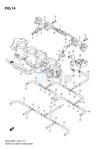 GSX1300R (E50) Hayabusa drawing THROTTLE BODY HOSE JOINT