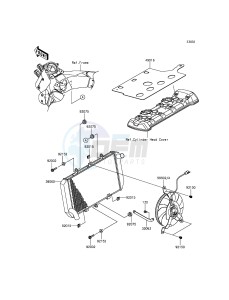 VERSYS 1000 KLZ1000BFF FR GB XX (EU ME A(FRICA) drawing Radiator