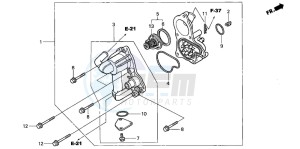 GL1800A drawing WATER PUMP