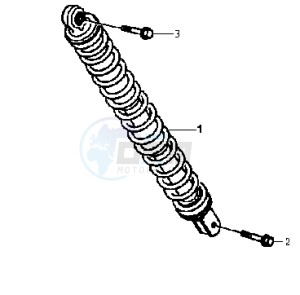 JET EURO X 50 BC ENGINE drawing REAR SUSPENSION