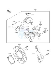 ZX 600 E [NINJA ZX-6] (E4-E6) [NINJA ZX-6] drawing REAR BRAKE