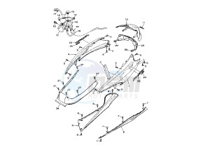 YP MAJESTY 400 drawing REAR BODY