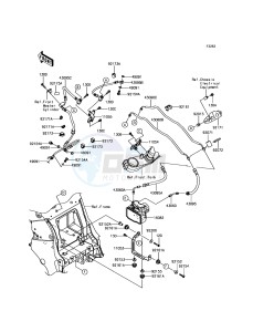 ZZR1400 ABS ZX1400JHF GB XX (EU ME A(FRICA) drawing Brake Piping