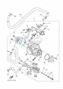 YFM700R (BCXS) drawing THROTTLE BODY ASSY 1