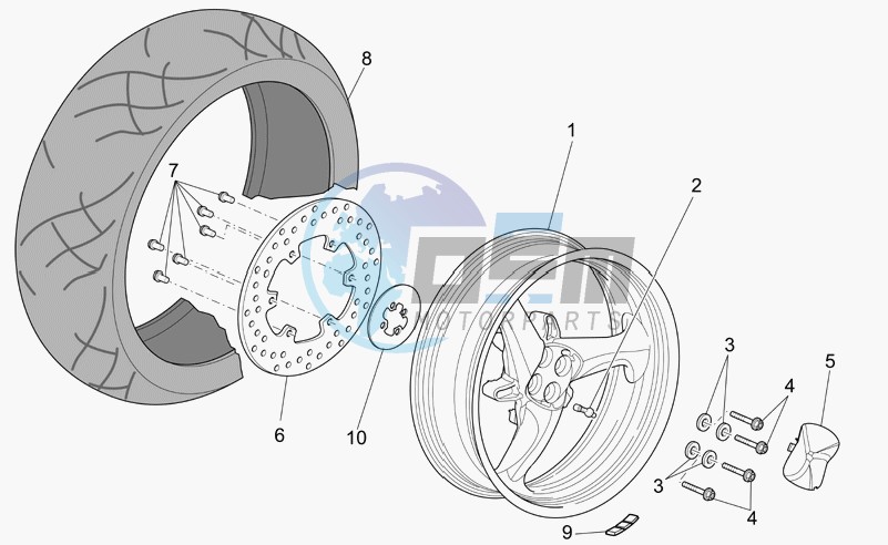 Rear wheel