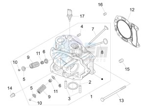 LX 150 4T ie E3 drawing Head unit - Valve