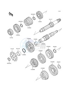 KX 125 K [KX125] (K3) [KX125] drawing TRANSMISSION