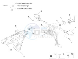 RSV4 1000 Racing Factory L.E. (EMEA, APAC) (AUS, CP, EU, GB, J, MAL, NZ, RI, VN) drawing Rear lights