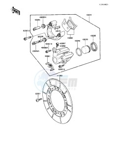 KZ 550 M [LTD SHAFT] (M1) [LTD SHAFT] drawing FRONT BRAKE