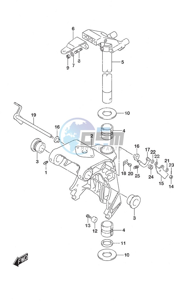 Swivel Bracket Remote Control w/Power Tilt