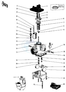 G3 SS A (-A) 90 drawing CARBURETOR -- 69-73- -