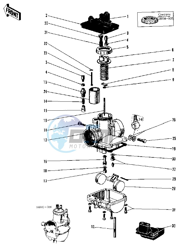 CARBURETOR -- 69-73- -