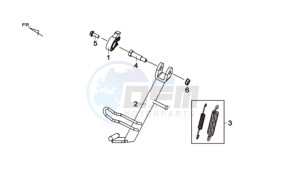 MAXSYM 600 I ABS EXECUTIVE SPORT L6 drawing CENTRAL STAND /  SIDE STAND