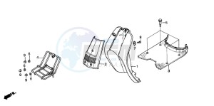 SH50D SCOOPY drawing FLOOR PANEL/LEG SHIELD