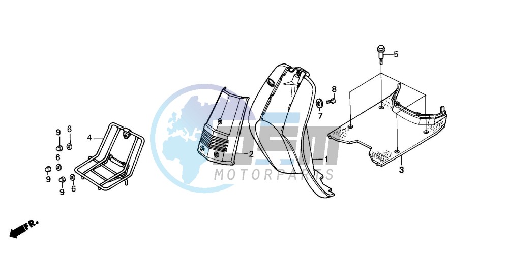 FLOOR PANEL/LEG SHIELD