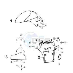 ELY 125DN EU drawing FENDERS