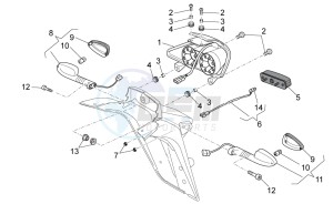 Norge 1200 IE 8V Polizia Stradale drawing Taillight