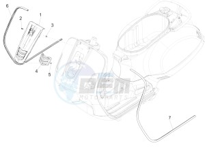 GTS 125 4T 3V ie Super (APAC) (RK, VT) drawing Front shield