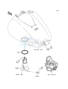 VN 1700 E [VULCAN 1700 CLASSIC] (9G-9FA) E9F drawing FUEL PUMP