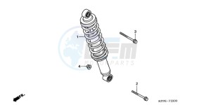 CBR125RW9 Germany - (G / WH) drawing REAR CUSHION