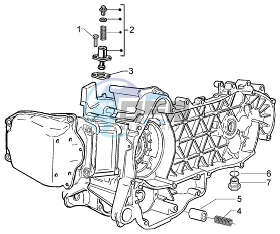 Chain tightener - By-pass valve