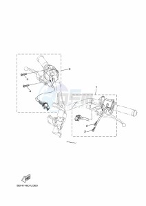 YP125RA XMAX 125 ABS (B9Y1) drawing STAND & FOOTREST