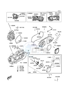 KVF300 KVF300CDF EU drawing Crankcase