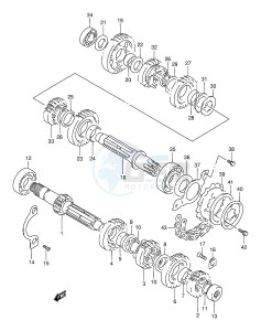 DR800S (E4) drawing TRANSMISSION