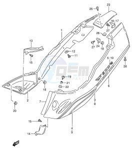 RF900R (E2) drawing FRAME COVER (MODEL W)