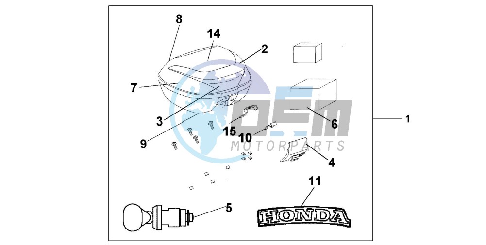 TOP BOX 35 L MAX GRAY METALLIC