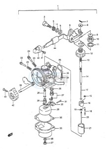 DT 2 drawing Carburetor (1990 to 1997)