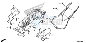 CBR1000RRF Fireblade - CBR1000RR 2ED - (2ED) drawing REAR FENDER (CBR1000RR/ S)