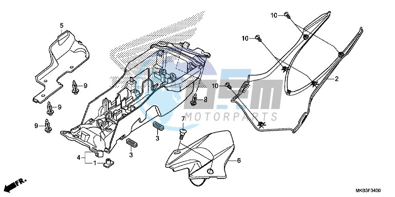 REAR FENDER (CBR1000RR/ S)