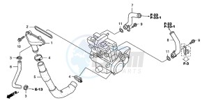 CB1300SA CB1300SUPERBOLD'OR drawing WATER PIPE