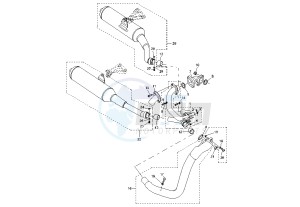 BT BULLDOG 1100 drawing EXHAUST SYSTEM