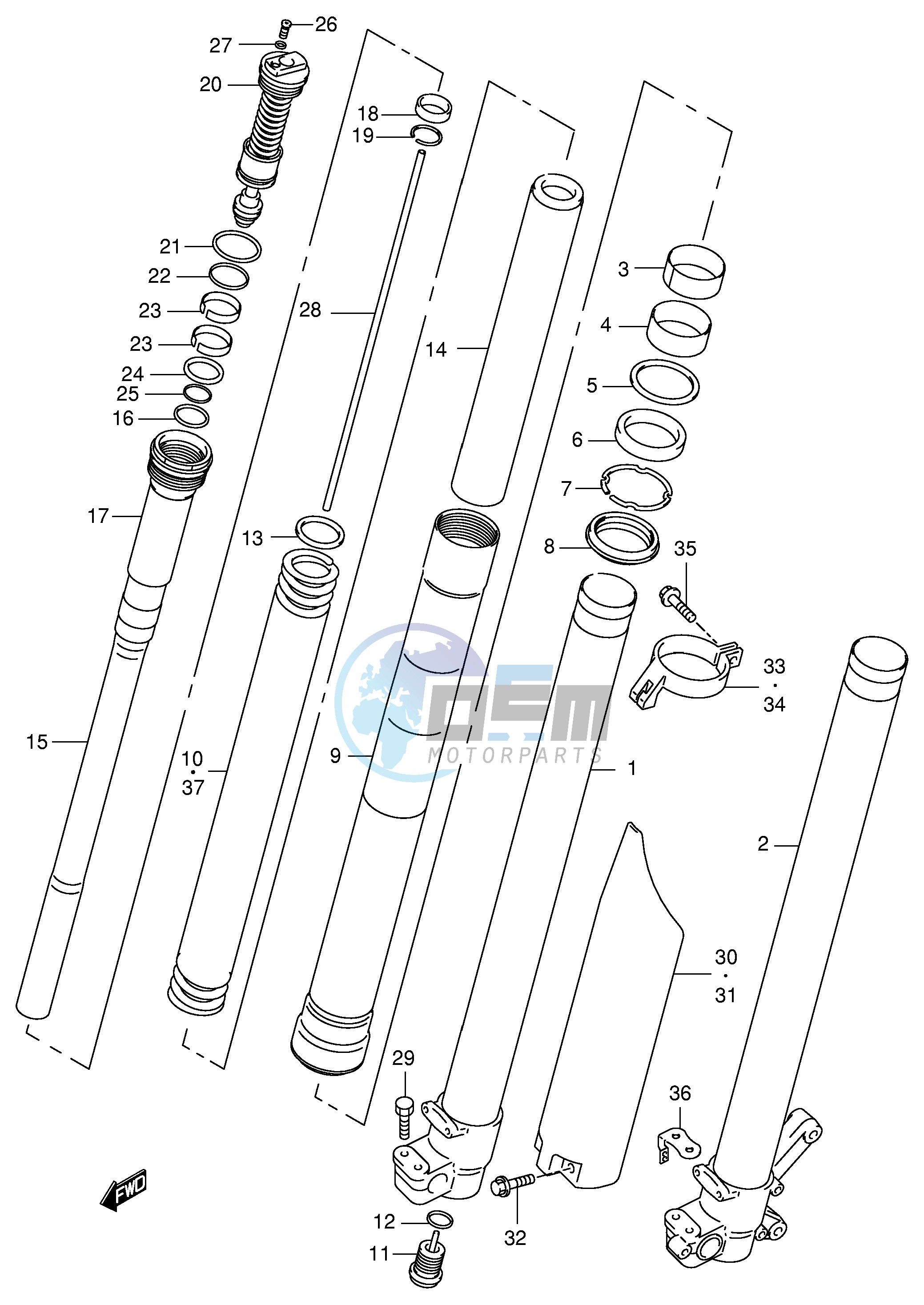 FRONT DAMPER (MODEL X)