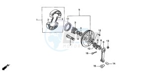 CG125M drawing FRONT BRAKE PANEL