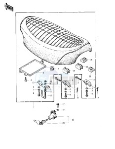 KZ 400 S [SPECIAL] (S) [SPECIAL] drawing SEAT -- 75 S- -