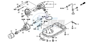 ST1300 drawing OIL PUMP/OIL PAN