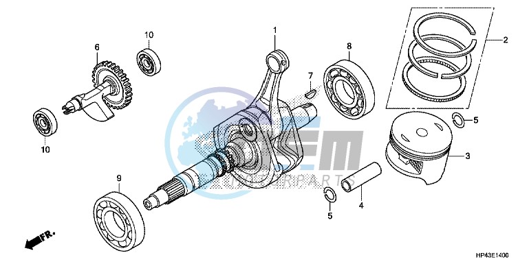 CRANK SHAFT/PISTON