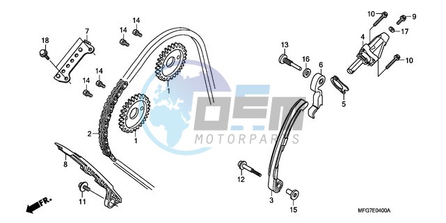 CAM CHAIN/TENSIONER