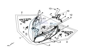 MAXSYM 600I ABS drawing HEADLAMP CPL