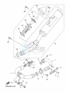 WR250F (BAKD) drawing EXHAUST