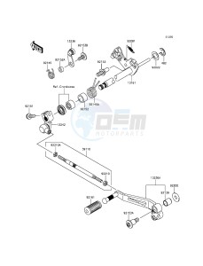 Z800 ZR800CGFA UF (UK FA) XX (EU ME A(FRICA) drawing Gear Change Mechanism