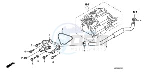 NC750DH NC750D ED drawing EXHAUST MUFFLER