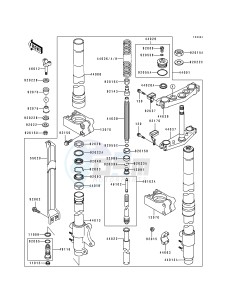 KX 250 H [KX250] (H1-H2) [KX250] drawing FRONT FORK -- KX250-H2- -