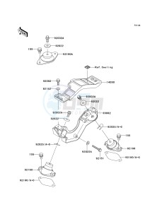 JH 1200 B [ULTRA 150] (B1-B3) [ULTRA 150] drawing ENGINE MOUNT